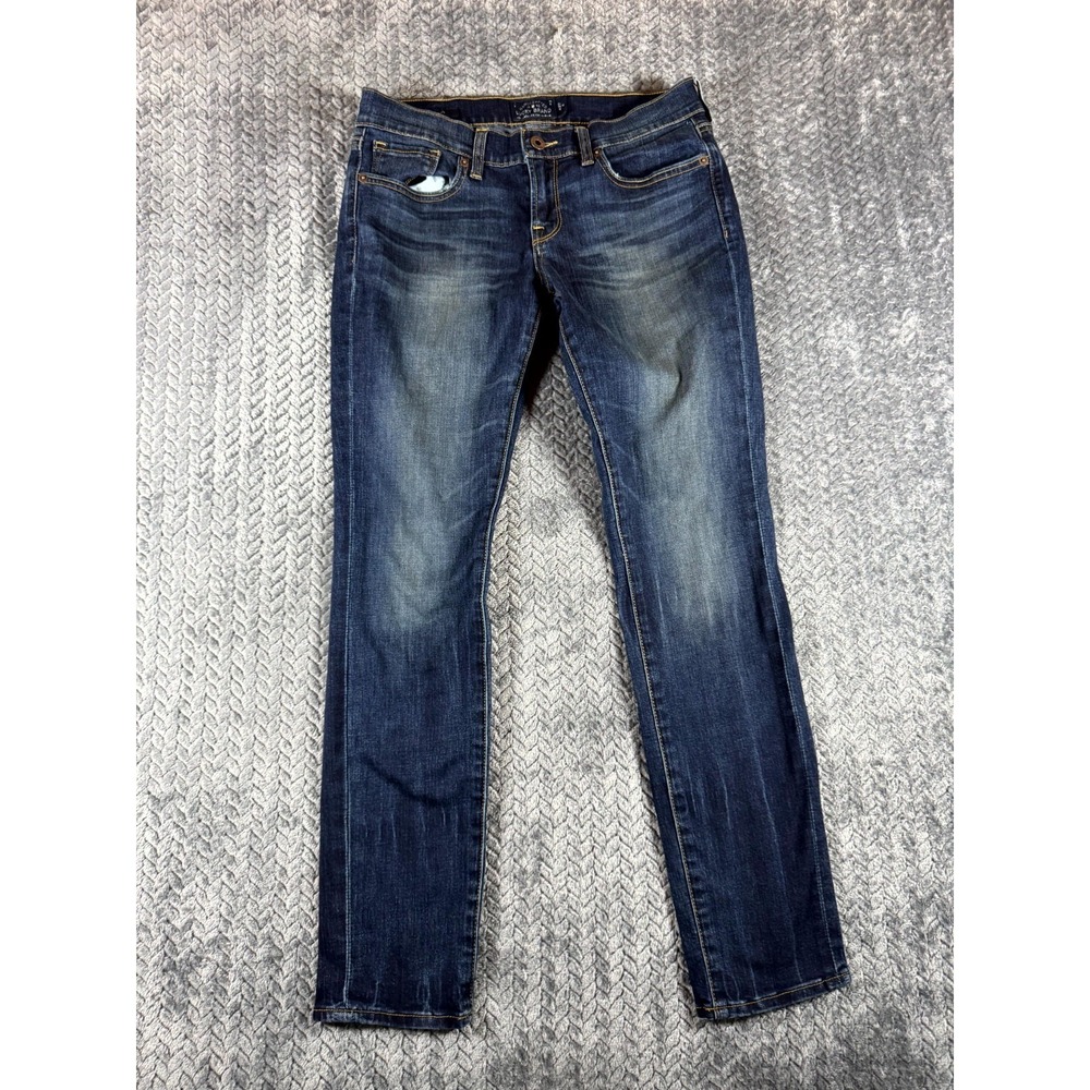 Lucky Brand Skinny Jeans Women 4/27 Blue Denim Cotton Stretch Light Wash Outdoor